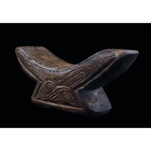 Headrest, Oceanic Art, Tribal Art, Oceania, Traditional Art, Sculpture, 21 Cm