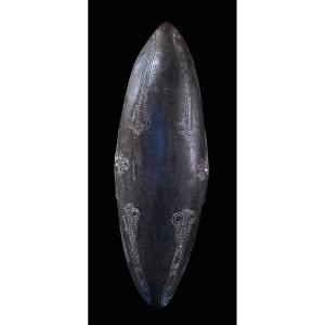 Plat Siassi, Art Océanien, Art Tribal, Papouasie Nouvelle Guinée, Art Du Pacifique, 70 x 23 cm