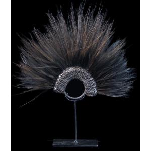 Dance Headdress, Tribal Art, Oceanic Art, Oceania, Traditional Costume, Approx. 30 X 35 Cm