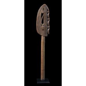 Paddle Fragment, Sepik River, Primitive Art, Oceanic Art, Tribal Art, Oceania, 51 Cm