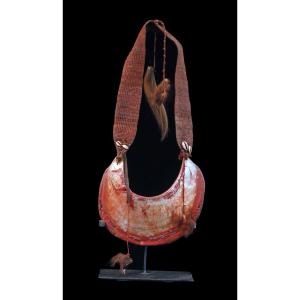 Ornement Corporel Kina, collier, Art Tribal, Art Océanien, Papouasie Nouvelle Guinée, 44 cm