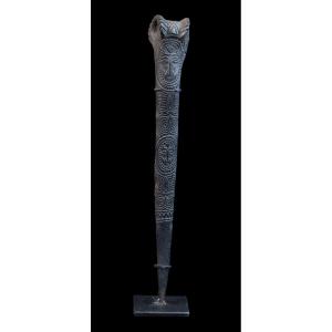 Dague En Os De Casoar, Papouasie Nouvelle Guinée, Océanie, Art Premier, Art Océanien, 36,5 cm