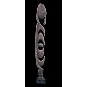 Yipwon Cult Figure, Tribal Art, Oceanic Art, Oceania, Wooden Sculpture, 115 Cm
