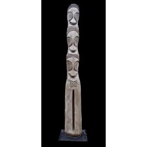 Ambrym Slit Drum, Vanuatu, Tribal Art, Oceanic Art, Oceania, Instrument, 295 Cm