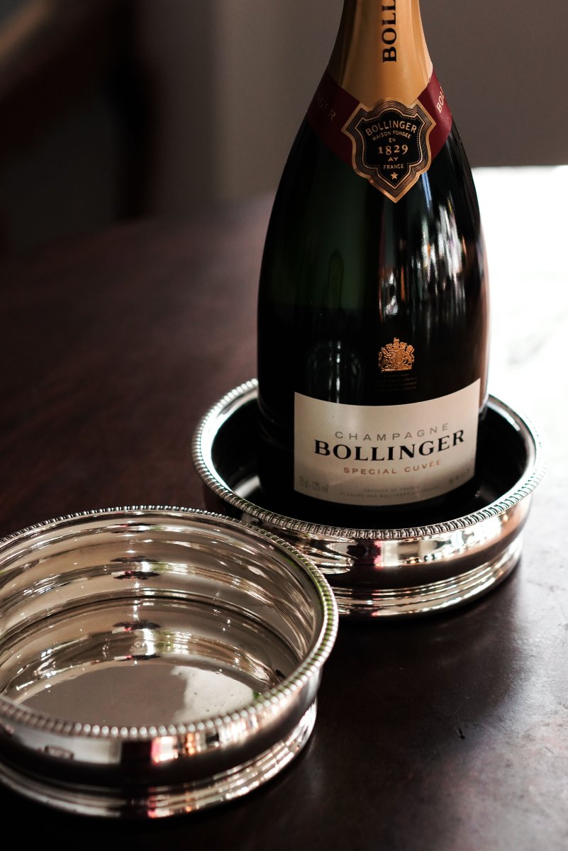 Sous-Verres en Argent Massif de l'Époque Géorgienne Régence Base en Argent - William Eaton 1815-photo-4