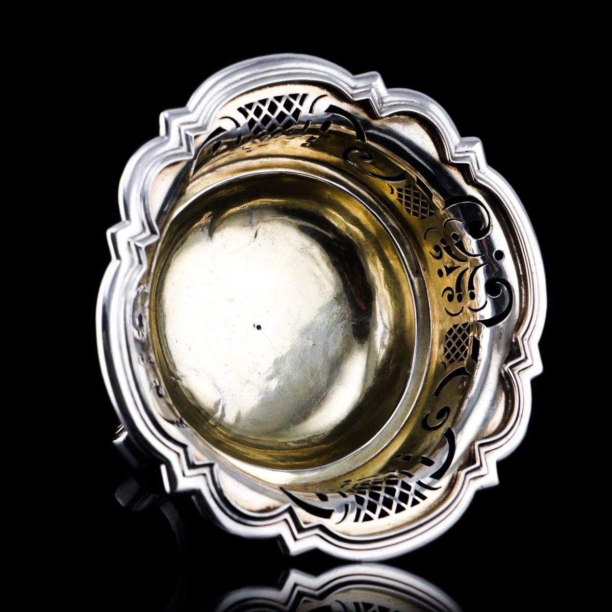 Ancien Briquet / Brasero en Argent Massif Néerlandais en Forme de Bol  Amsterdam, XVIIIe siècle-photo-3