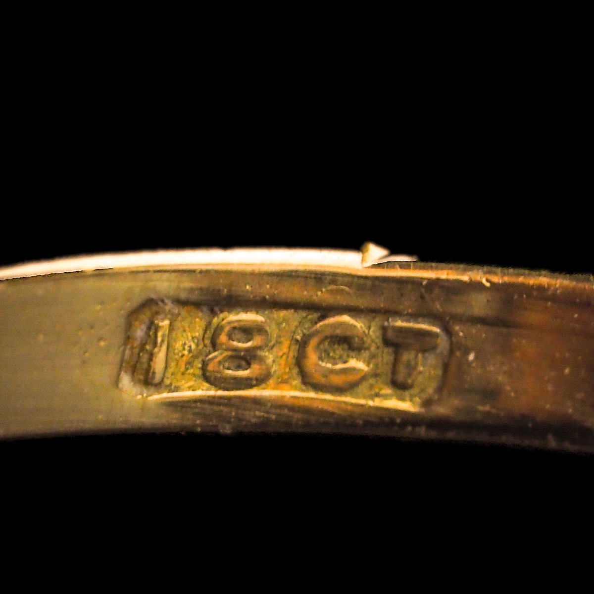Bague édouardienne en or 18K, ornée d’une améthyste taille émeraude et de perles – vers 1900-photo-4
