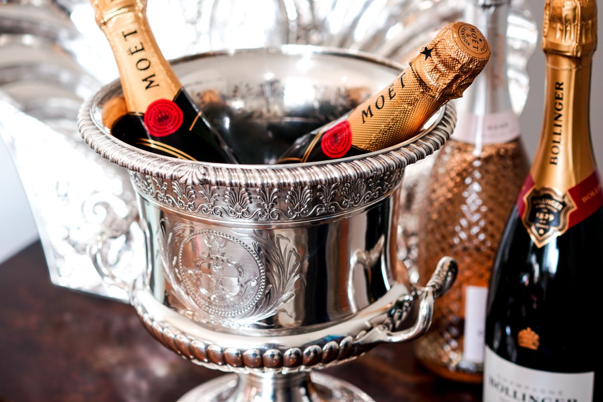 Coupe rafraîchissoir à vin ancienne en argent géorgien, Régence – Paul Storr Londres, 1810-photo-5