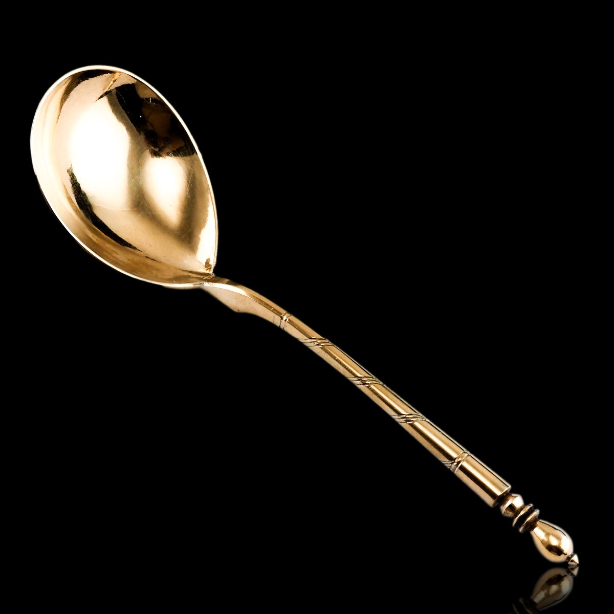 Grande cuillère ancienne russe en argent niellé – Moscou, vers 1848-photo-5