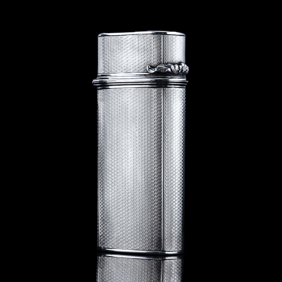 Antique Georgian Solid Silver Cigar/cheroot Case Engine Turned - Edward Edwards 1836-photo-7