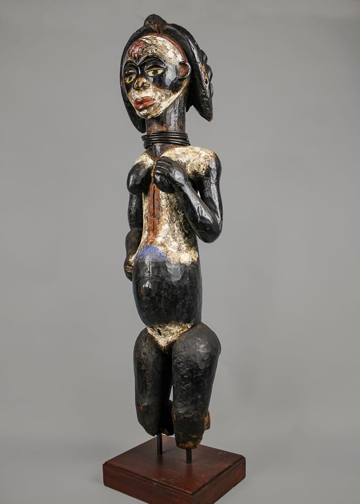 STATUE RITUELLE FEMININE-PUNU-LUMBO.-GABON -photo-1
