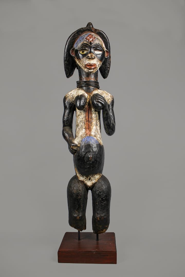STATUE RITUELLE FEMININE-PUNU-LUMBO.-GABON -photo-2