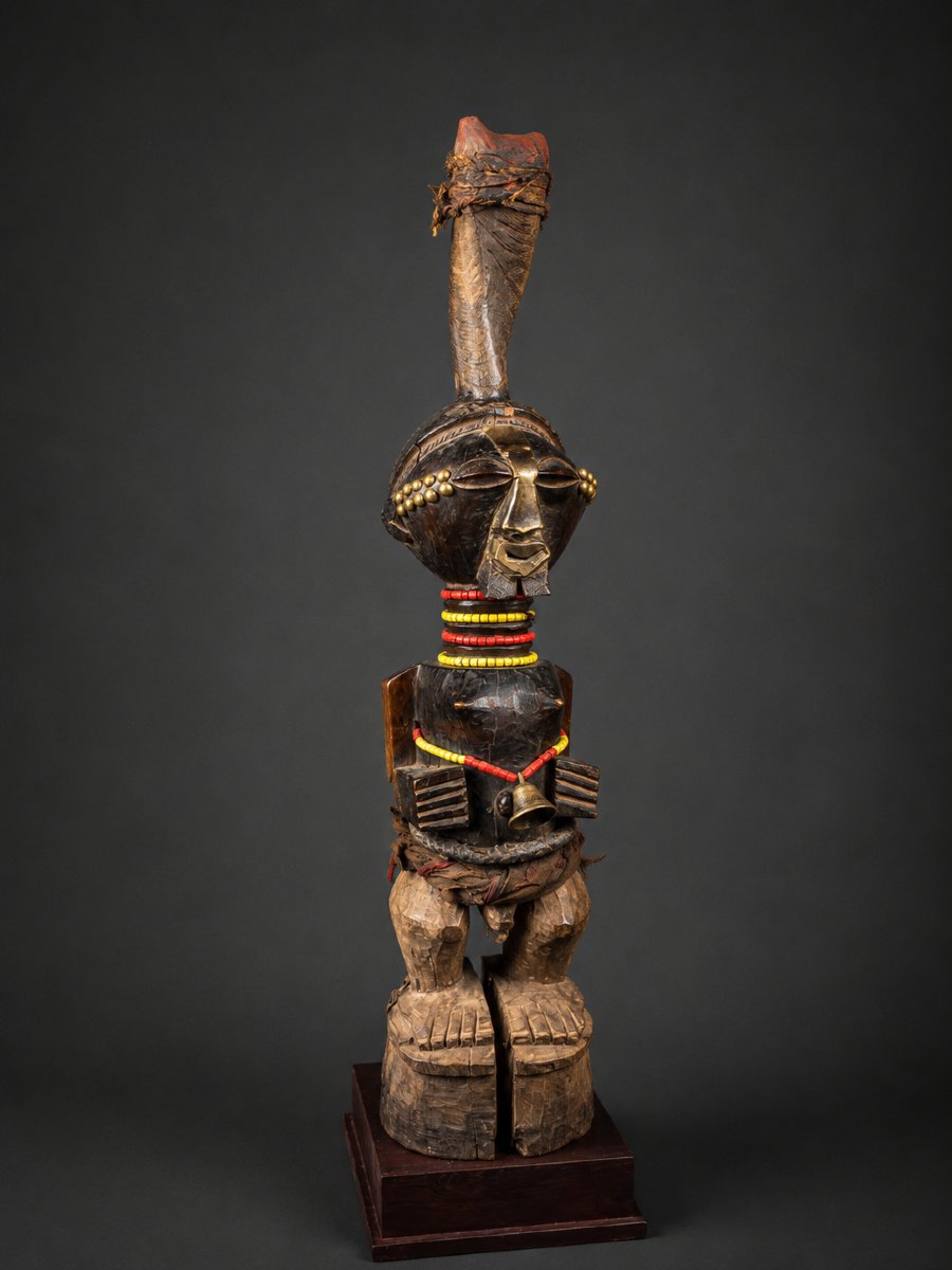 Nkishi Songye Ancestry Statue-drc Zaire-photo-2