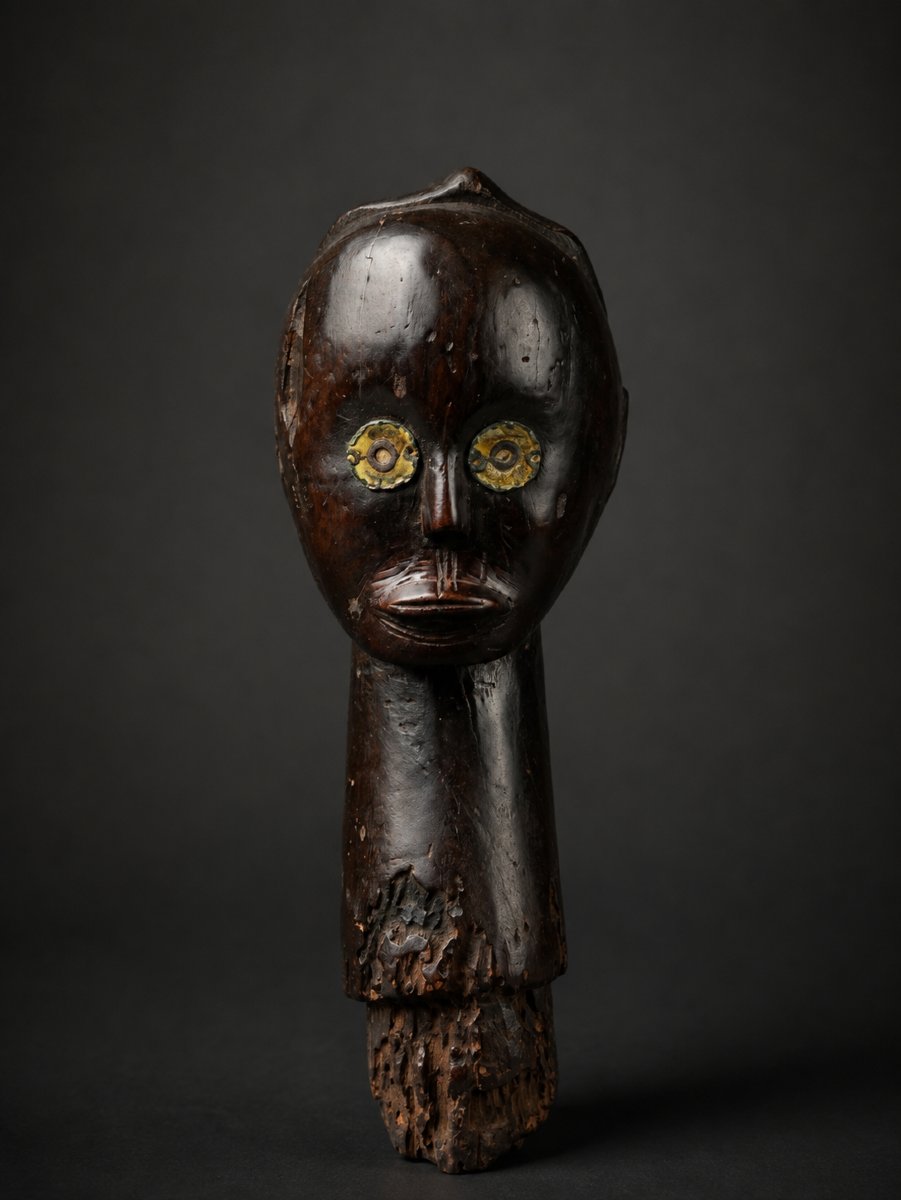 TETE DE RELIQUAIRE FANG-GABON -photo-4