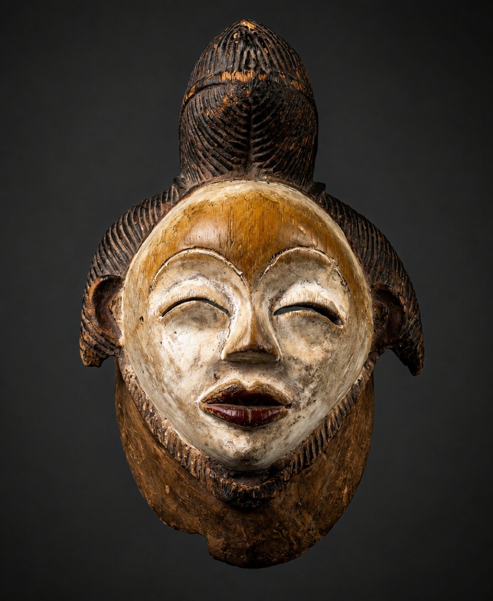 MASQUE PUNU-POUNOU- GABON 