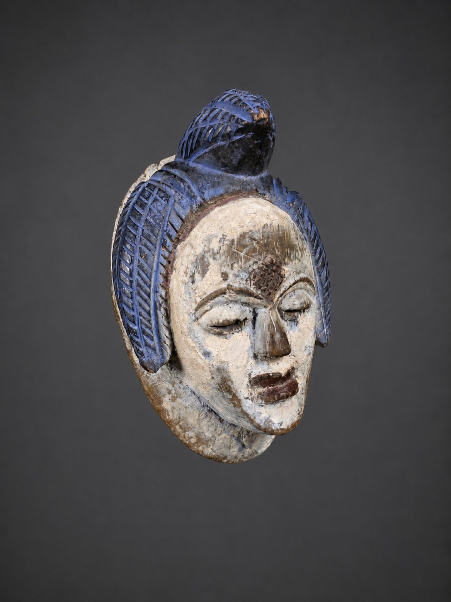 Punu-lumbo Mask. Pounou-loumbo, Gabon -photo-4