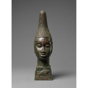 TETE COMMEMORATIVE OBA BRONZE IFE-BENI EDO-BENIN