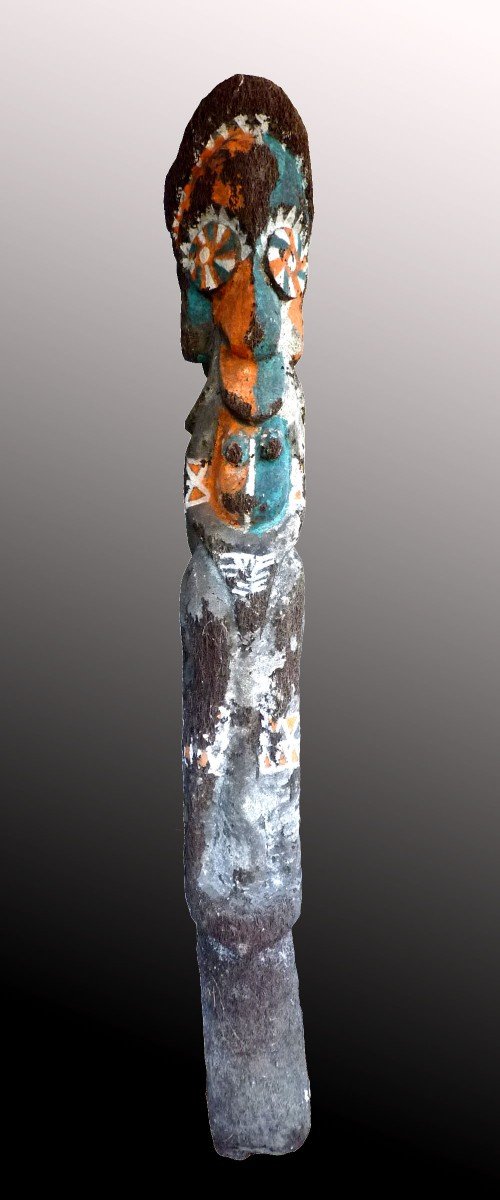  Figure De Grade 4 Visages Ambrym Vanuatu Océanie Art Premier-photo-3