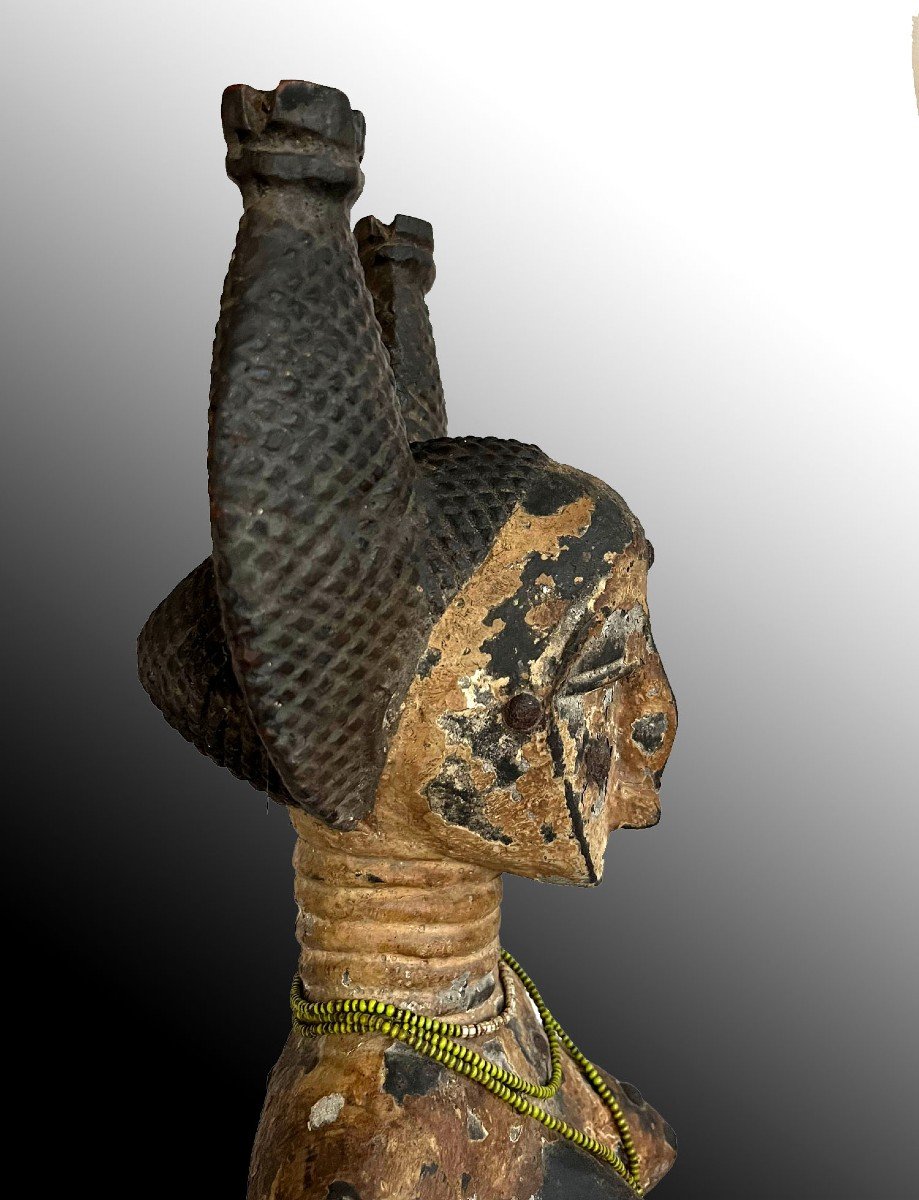 Statue Agni Master Of Crows Ivory Coast Africa Primitive Art-photo-5