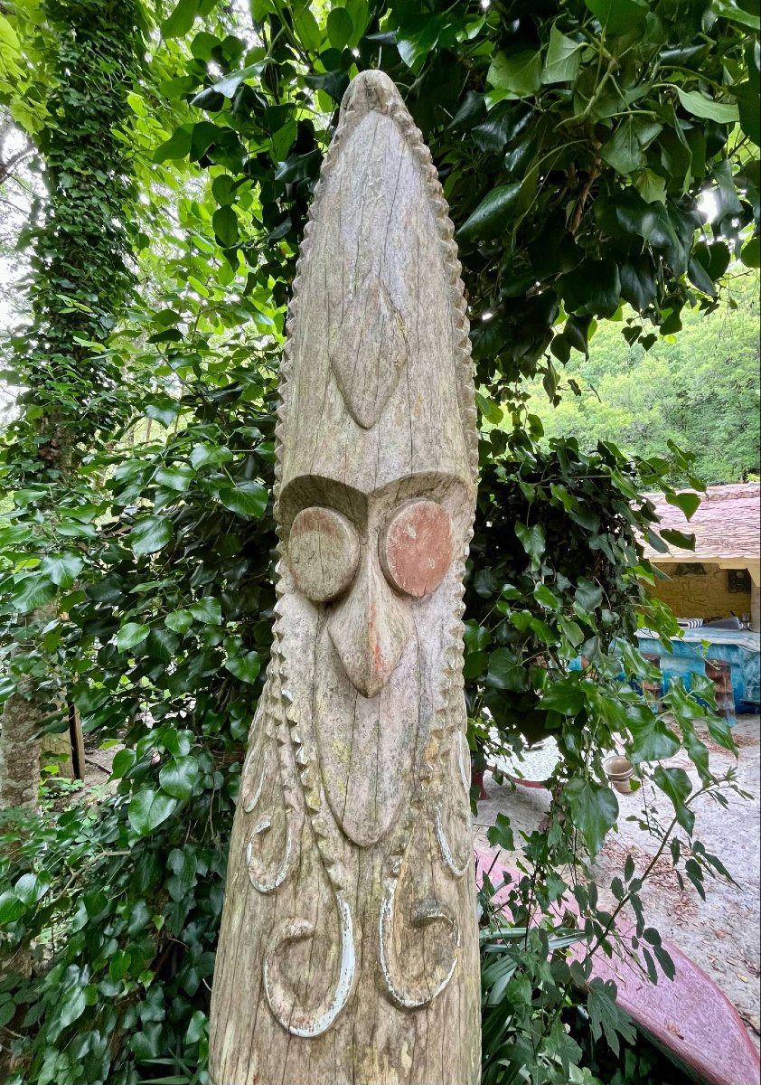 Slit Drum Espiritu Santo Vanuatu Oceania Tribal Art-photo-1