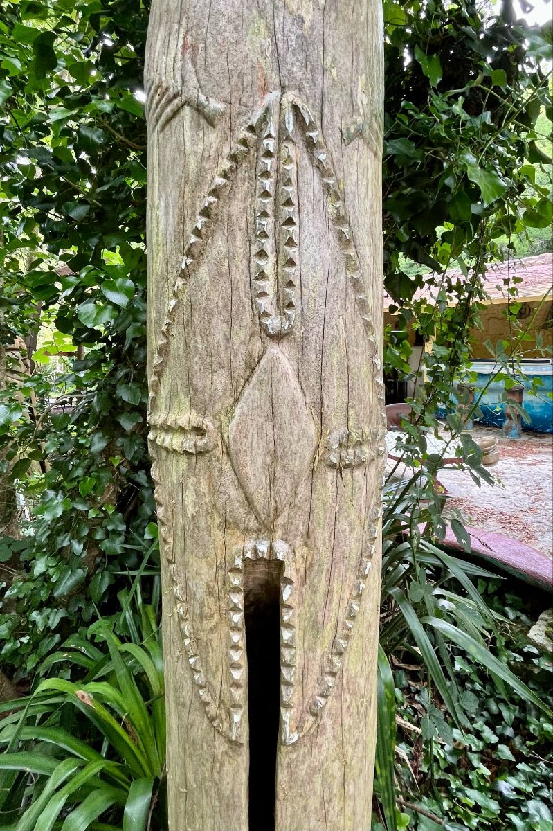 Slit Drum Espiritu Santo Vanuatu Oceania Tribal Art-photo-2