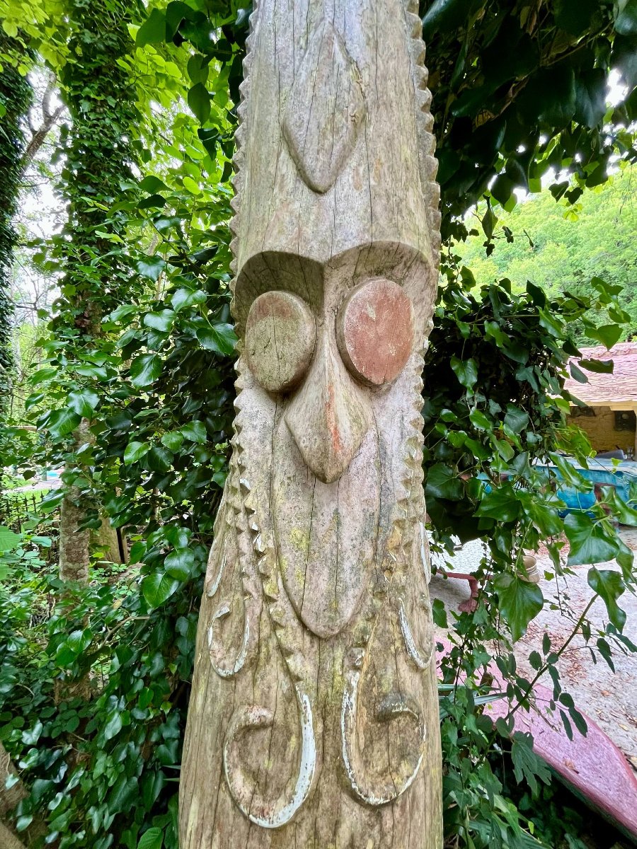 Slit Drum Espiritu Santo Vanuatu Oceania Tribal Art-photo-5