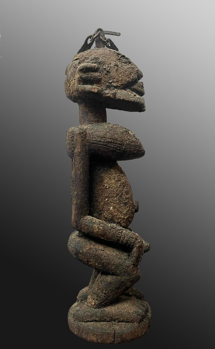 Statuette  hermaphrodite Dogon Mali Afrique Art Tribal-photo-2