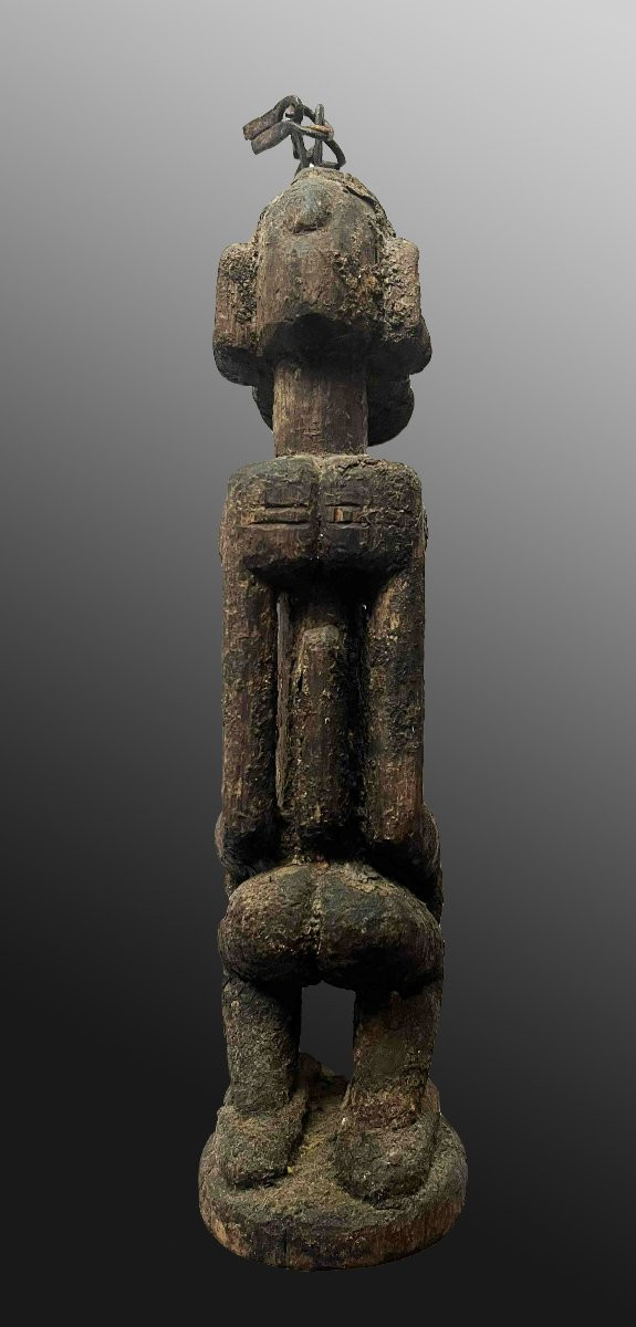 Statuette  hermaphrodite Dogon Mali Afrique Art Tribal-photo-3