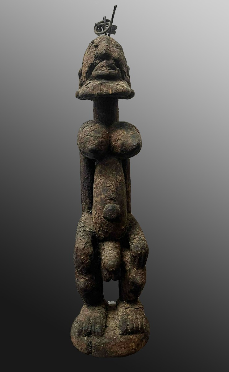 Statuette  hermaphrodite Dogon Mali Afrique Art Tribal-photo-4