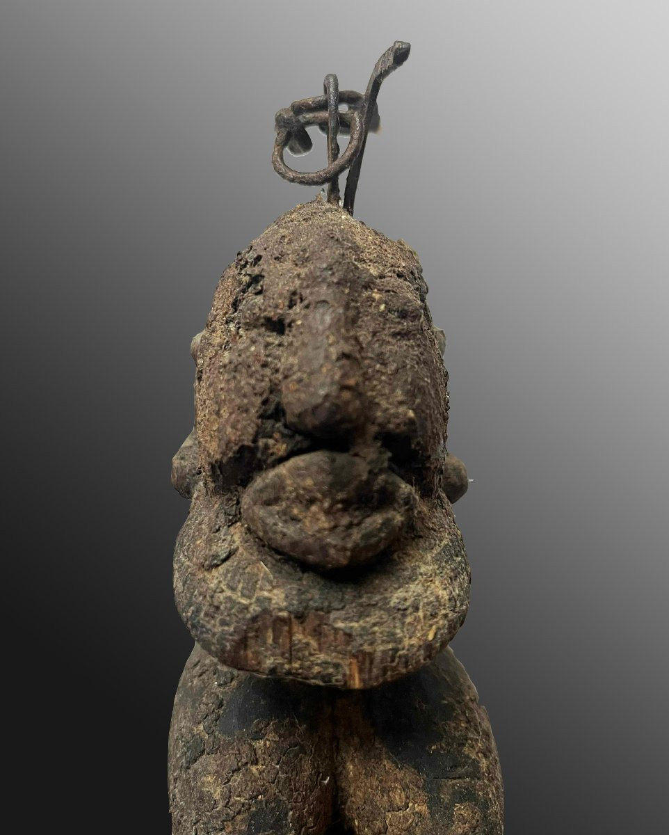 Statuette  hermaphrodite Dogon Mali Afrique Art Tribal-photo-1