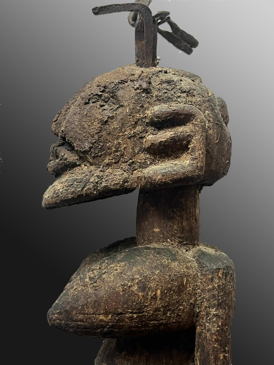Statuette  hermaphrodite Dogon Mali Afrique Art Tribal-photo-3
