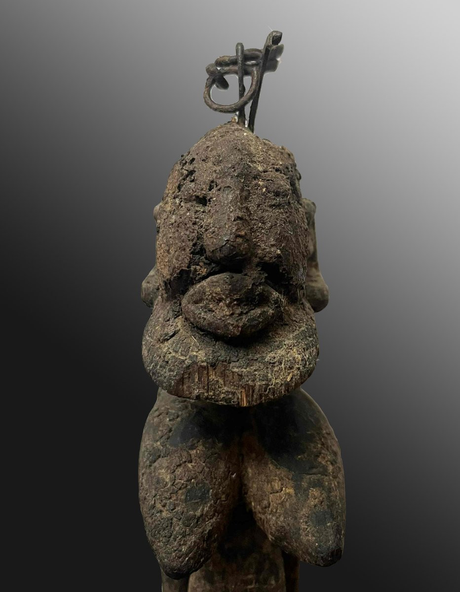 Statuette  hermaphrodite Dogon Mali Afrique Art Tribal-photo-5