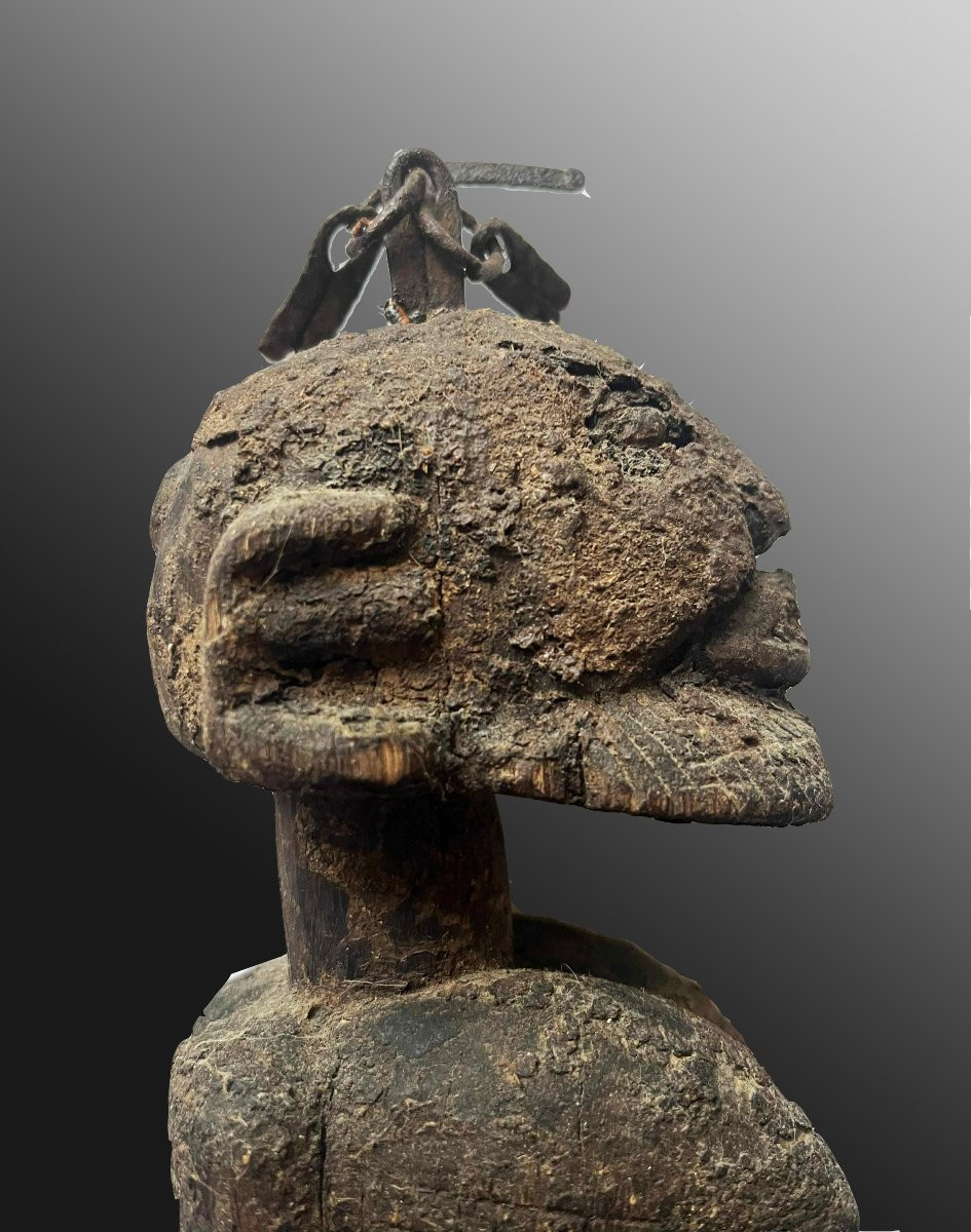 Statuette  hermaphrodite Dogon Mali Afrique Art Tribal-photo-6