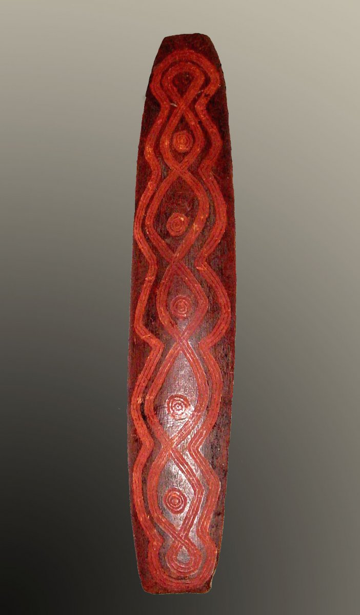 Ancient Aboriginal Shield Of The Gray River Northwest Australia Oceania Primitive Art