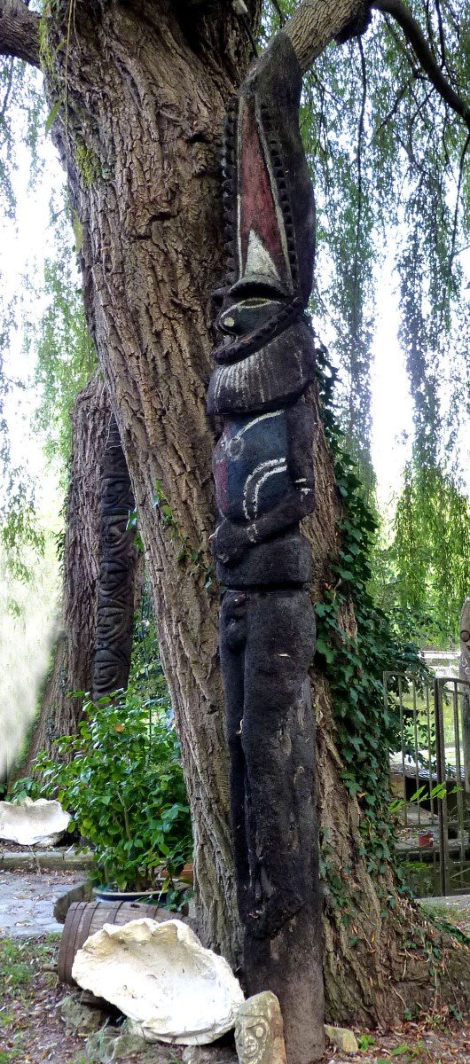 Grade Figure "rom Mask" Ambrym Vanuatu Oceania-photo-2