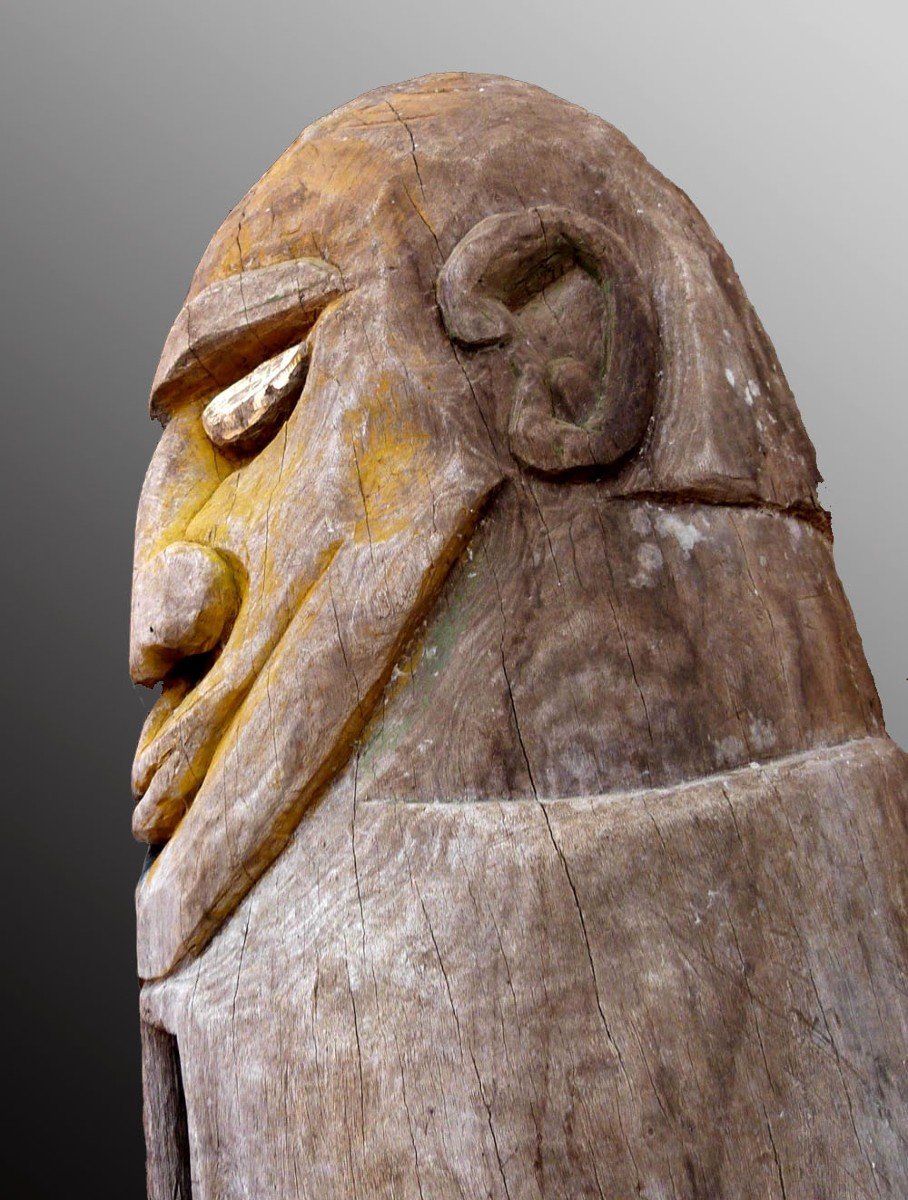 Prestigious And Ancient Anthropomorphic Slit Drum Malakula Vanuatu Oceania Primitive Art-photo-3