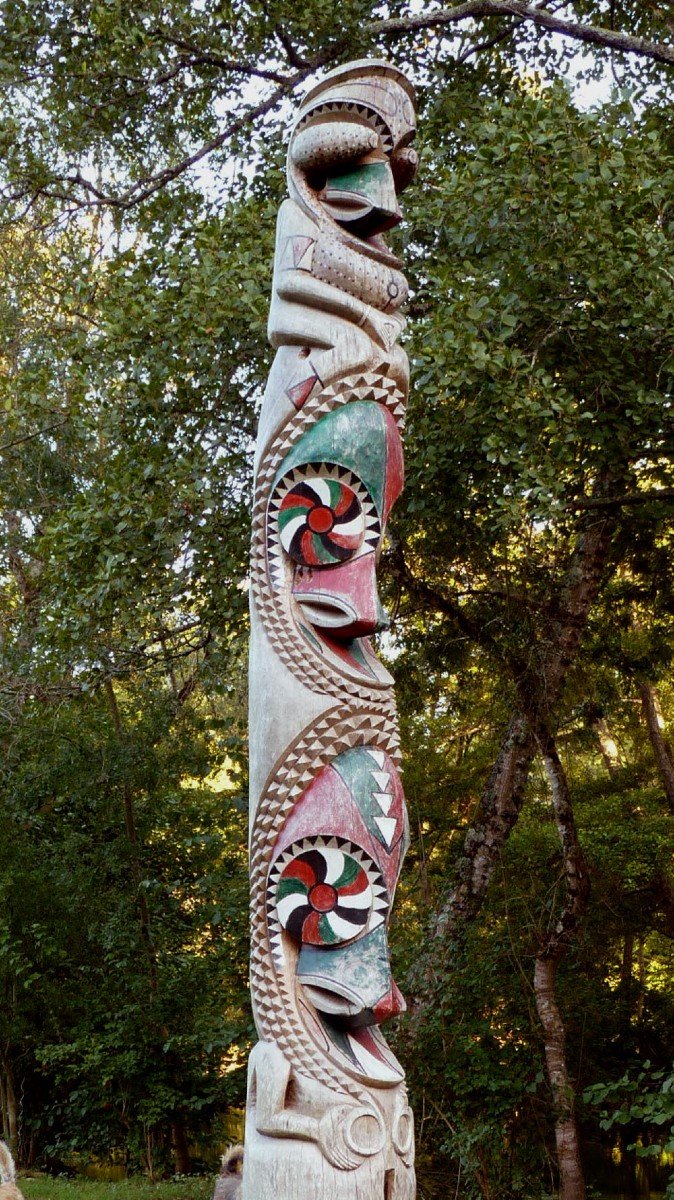 Monumental Slit Drum Ambrym Vanuatu Oceania Primitive Art-photo-4