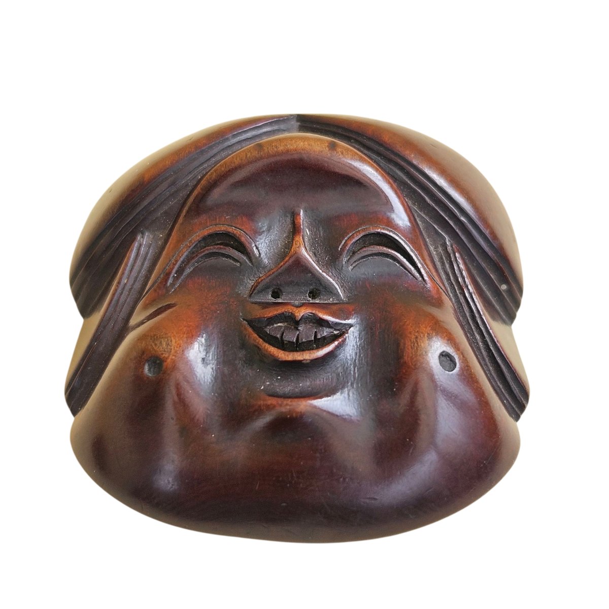 Netsuke Depicting An Okame Mask -photo-4