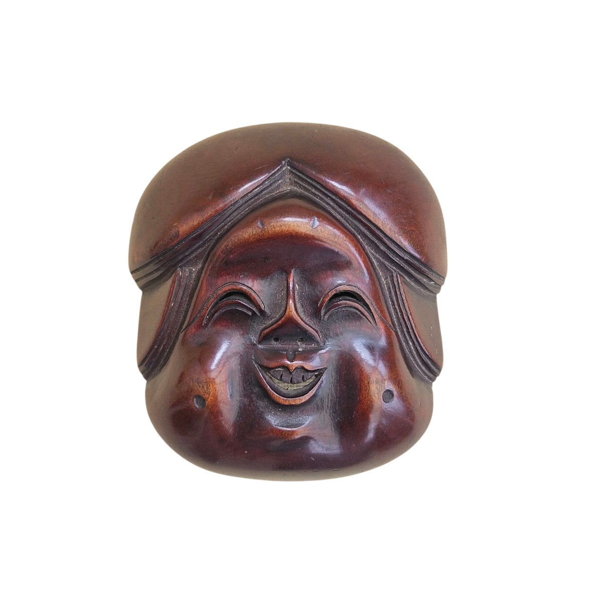 Netsuke Depicting An Okame Mask 