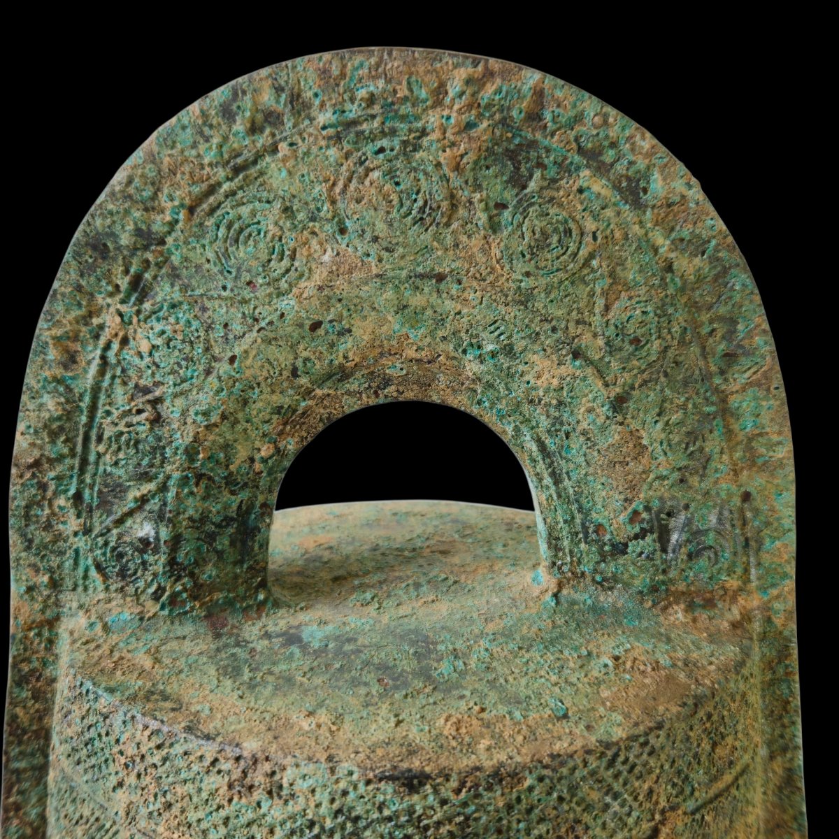 Dōtaku.ceremonial Bronze Bell From The Yayoi Period-photo-3