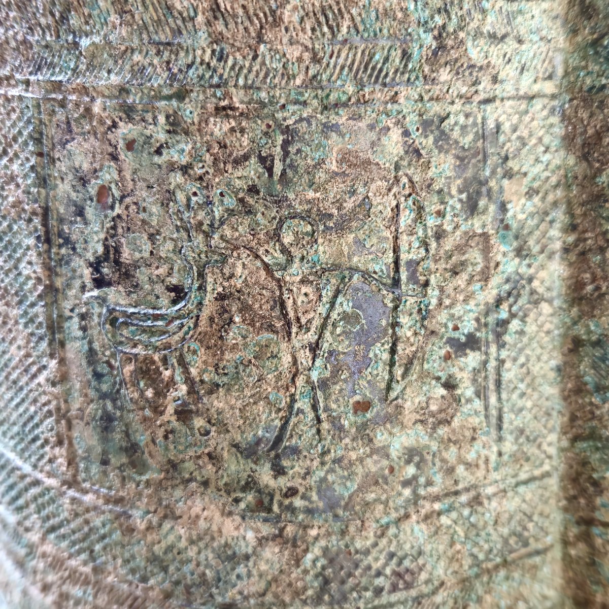 Dōtaku.ceremonial Bronze Bell From The Yayoi Period-photo-2