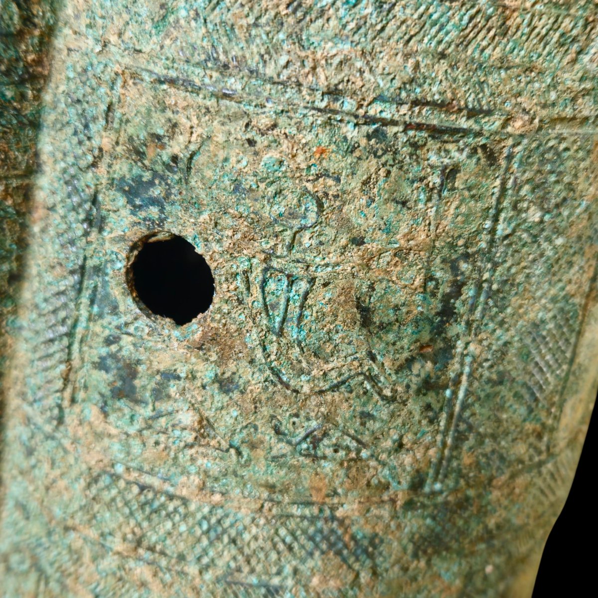 Dōtaku.ceremonial Bronze Bell From The Yayoi Period-photo-4