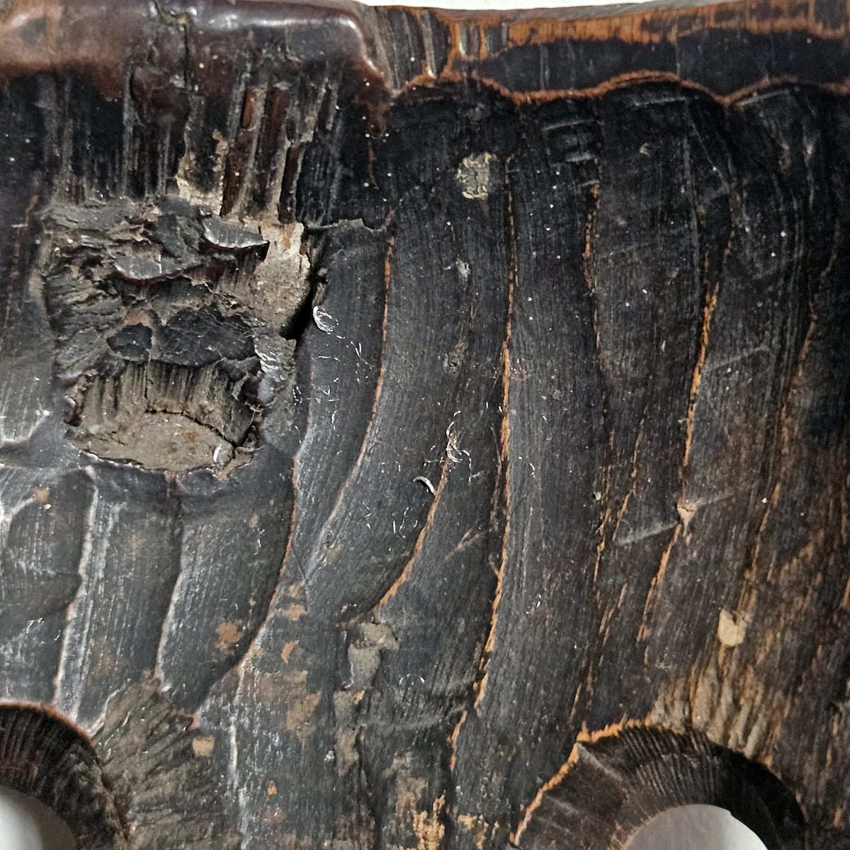 Japanese Demon Mask Made Of Lacquered Wood -photo-5