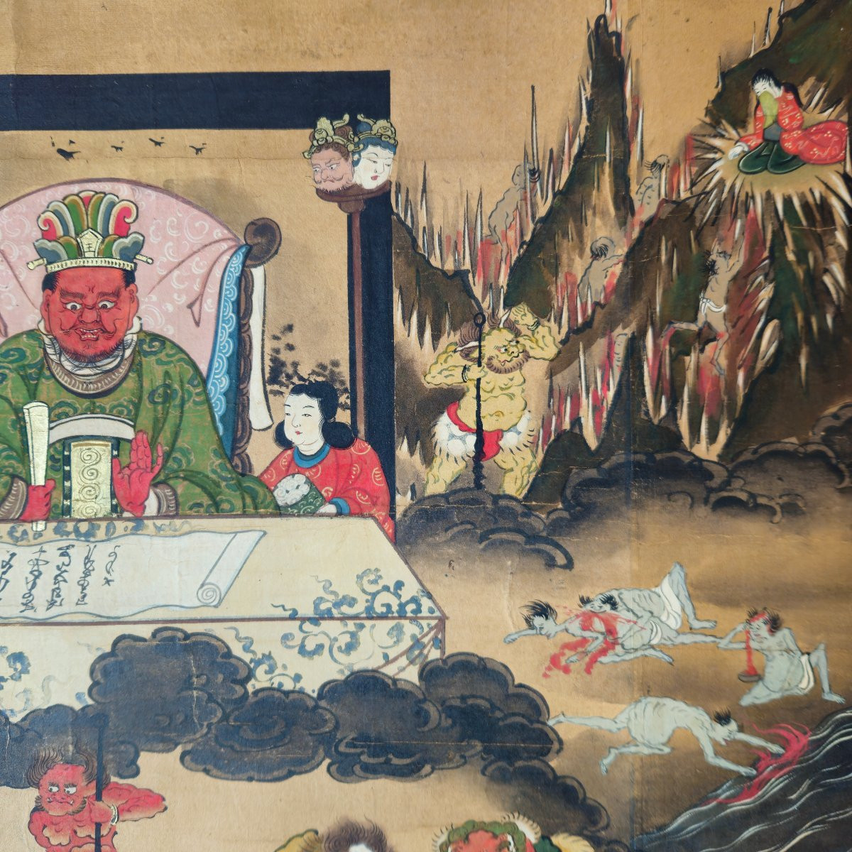 Painting On Paper Depicting The Japanese Underworld-photo-3