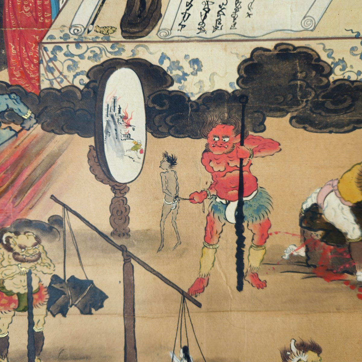 Painting On Paper Depicting The Japanese Underworld-photo-5