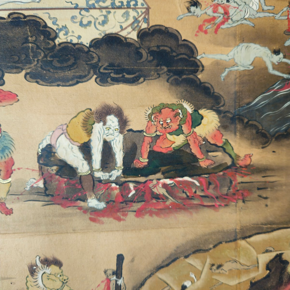 Painting On Paper Depicting The Japanese Underworld-photo-7
