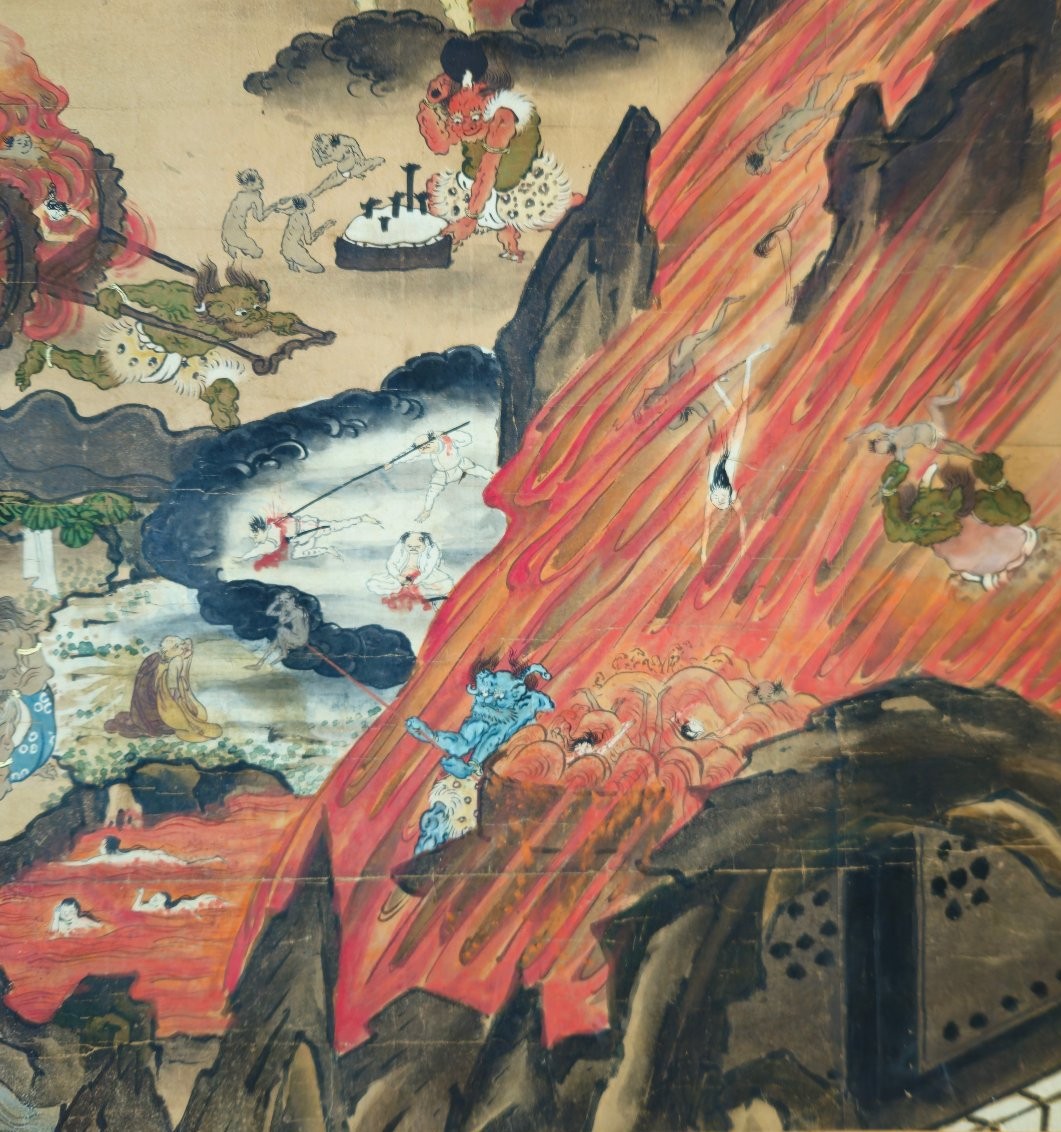 Painting On Paper Depicting The Japanese Underworld-photo-3