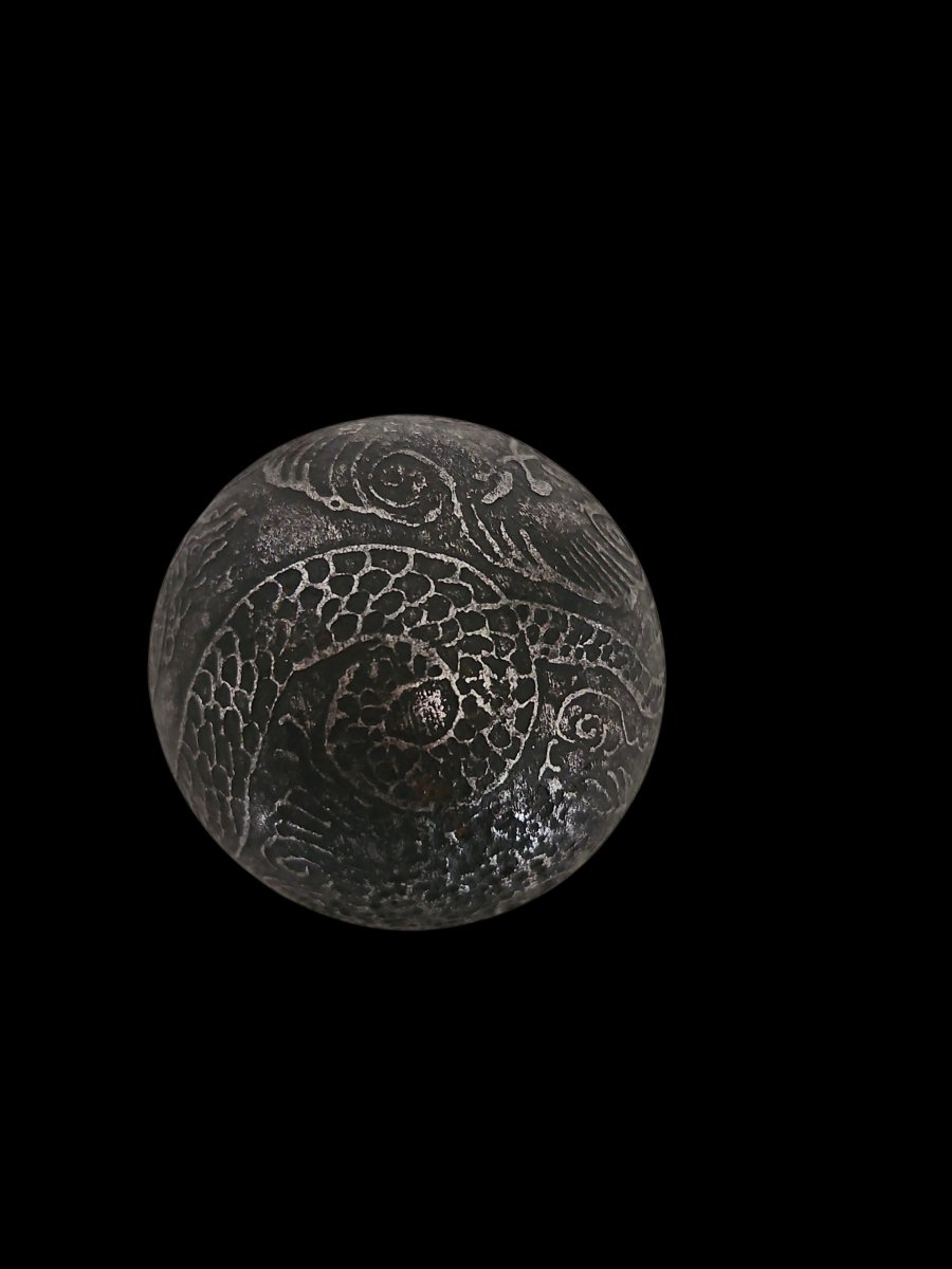 Indonesian Iron Talisman Spheres. Chinese Java-photo-2