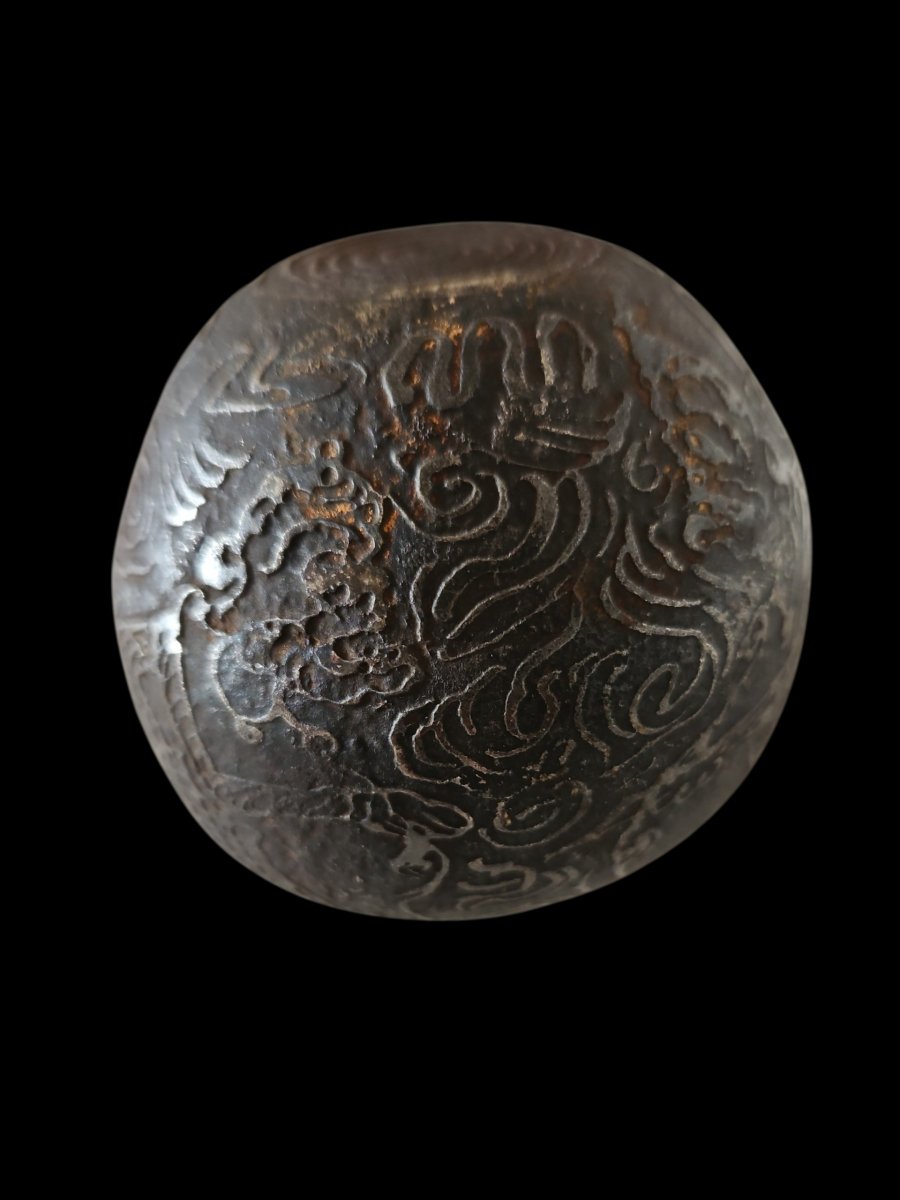 Sphère talisman d'Indonésie aux 2 divinités SEMAR et dragon -photo-5