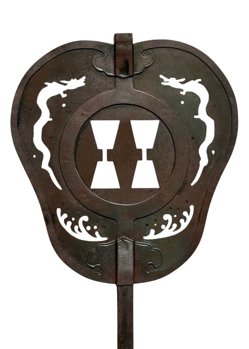 Gunbai,uchiwa ,sengoku,samurai ,clan, Kamon Japon ,katana,éventail-photo-3